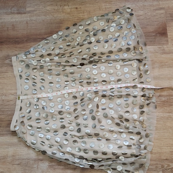 RARE Anthropologie Eva Franco Tulle Polka Skirt, Beige, 12P - Picture 12 of 12
